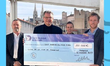 Le Crédit Municipal remet un chèque de 170.000 € au CCAS de la Ville